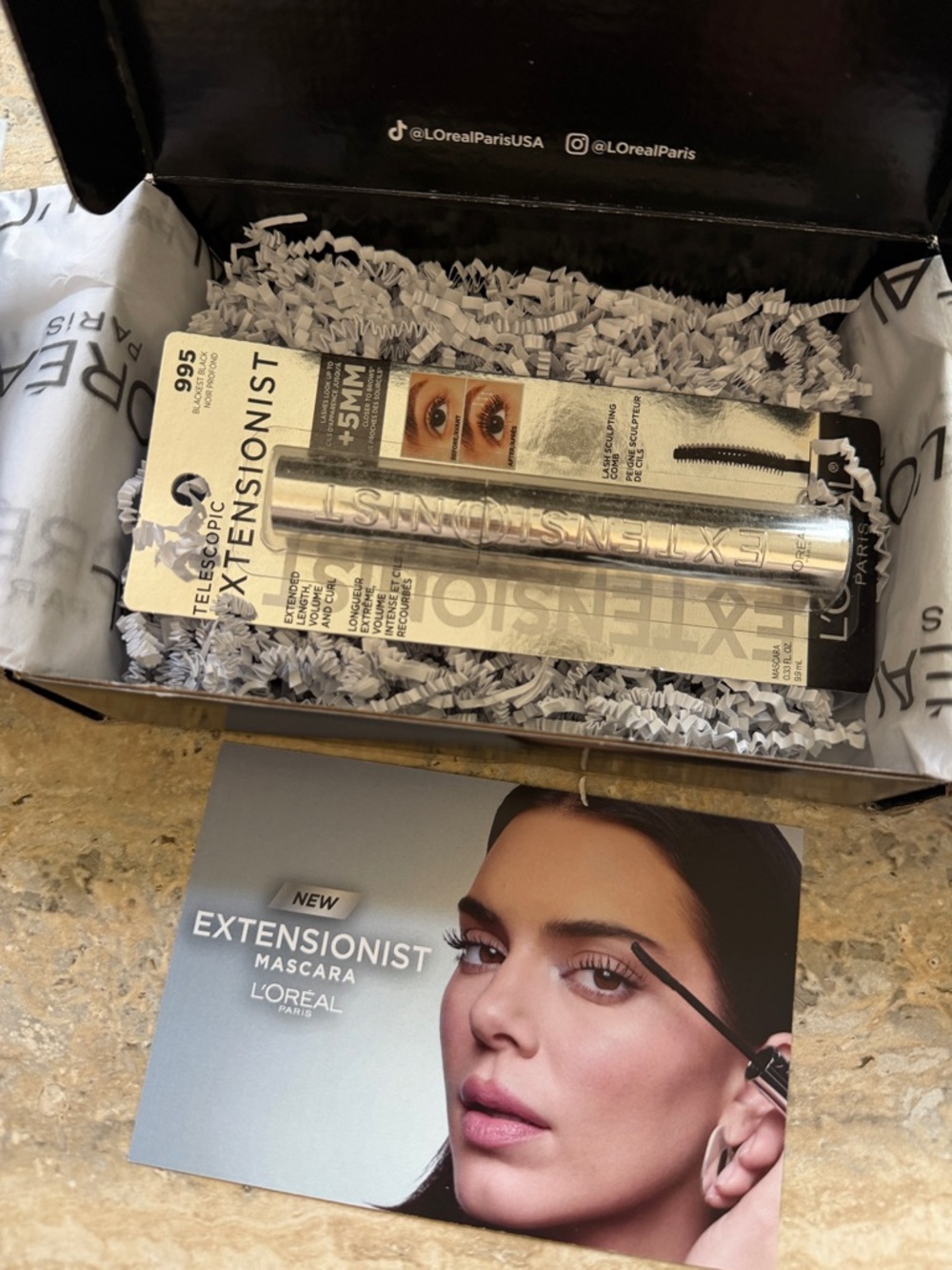 New L’Oréal Paris Extensionist Mascara PR box